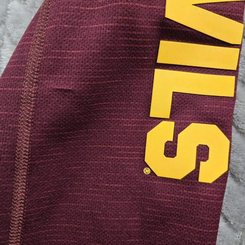 Adidas ASU Sun Devils Men Medium Maroon Climalite Pitchfork Hoodie‎ Shirt